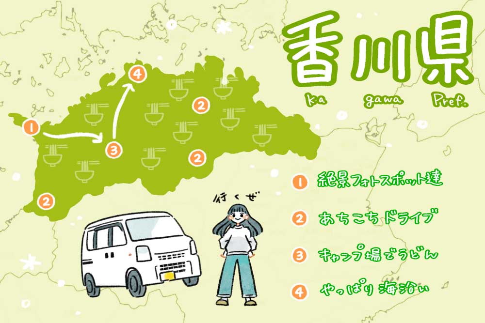  香川県ドライブルート