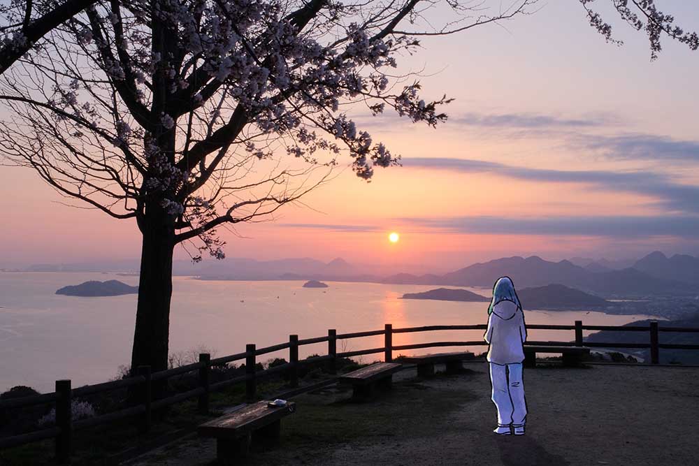 紫雲出山の展望台からの眺望