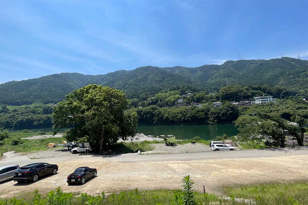 美濃田の淵キャンプ村の無料エリア