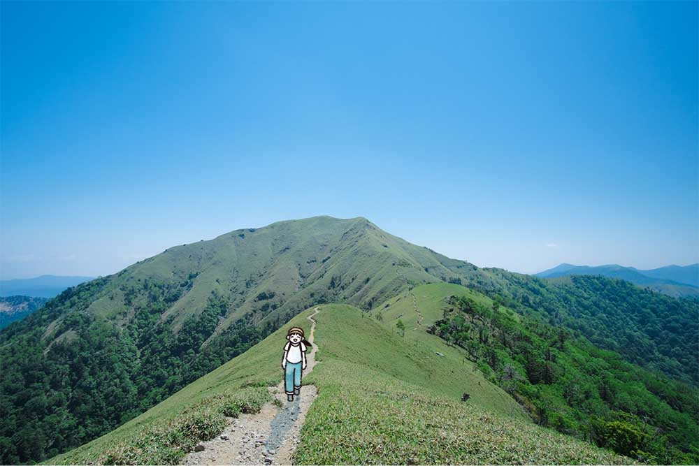登山するいとうさん