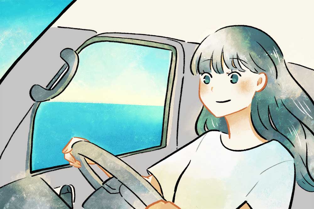 運転するいとうさん