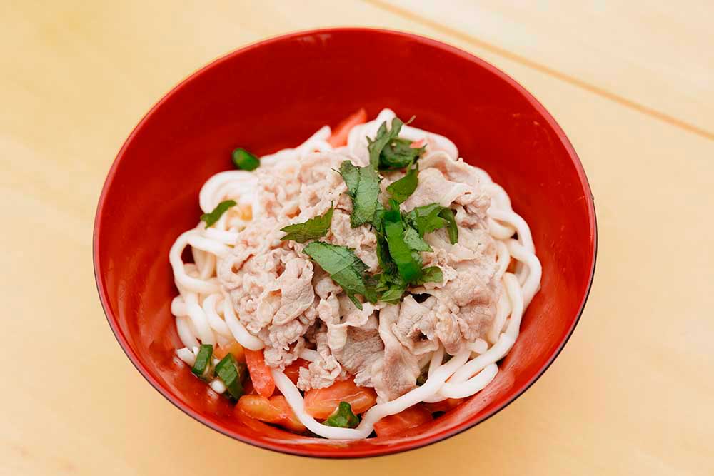 ダラダラ冷やしうどん