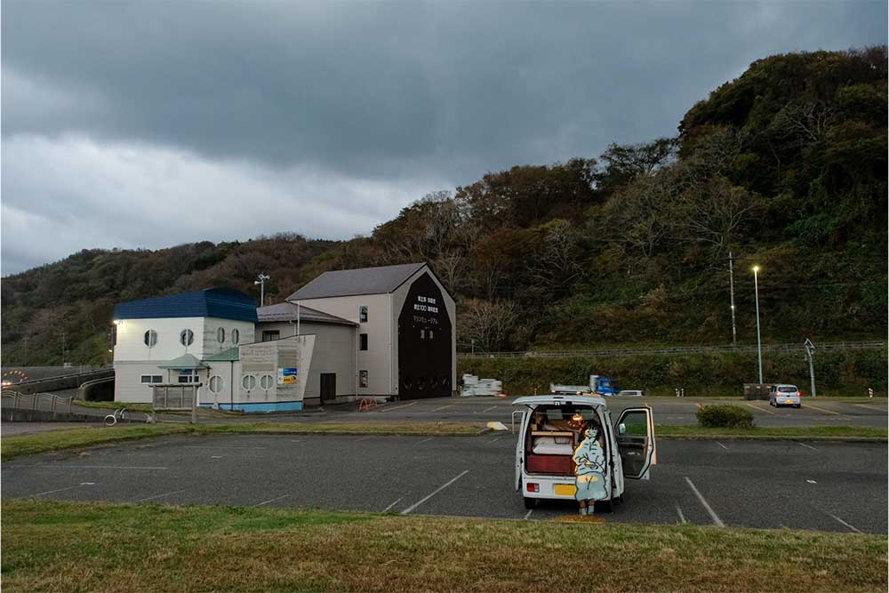 RVパークの駐車場