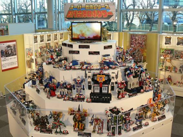 おもちゃのまちバンダイミュージアムのスーパー戦隊シリーズ展示