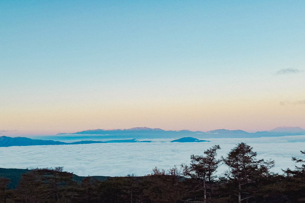 徐々に青く染まっていく空