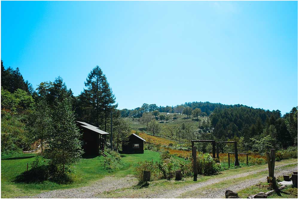 宮田高原キャンプ場の風景