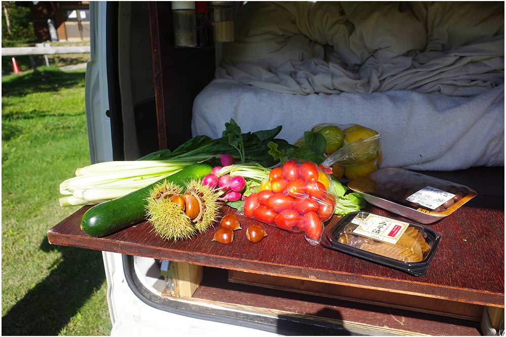 白くまキッチンに並ぶ食材