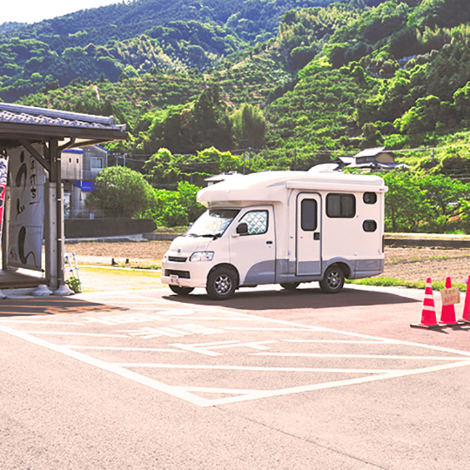 道の駅「ひなの里かつうら」のRVパーク