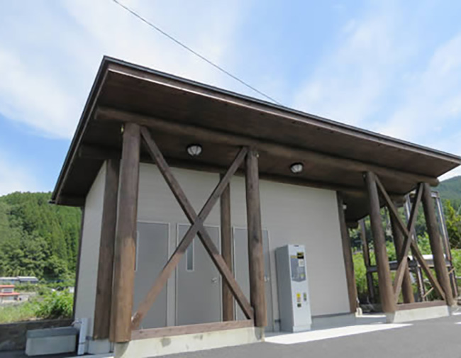 RVパーク湯布院にある管理棟