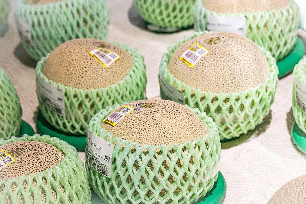 農産物直売所で販売されていたメロン