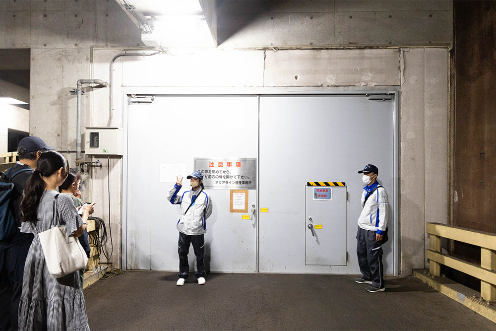 緊急避難通路の入口
