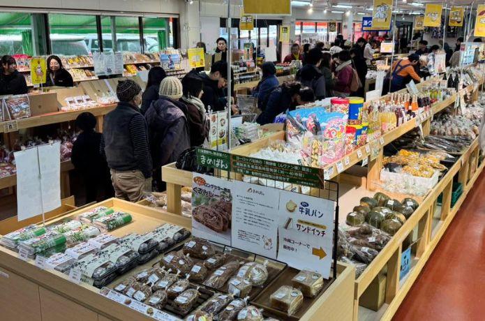 道の駅 信州新町の産直コーナー