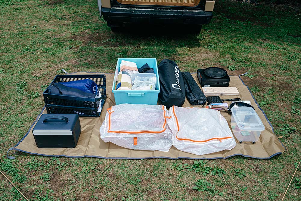 収納スペースに入っていた持ち物のすべて