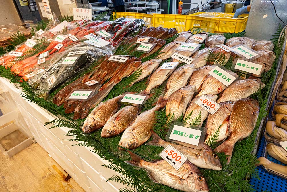 産地直送の海鮮