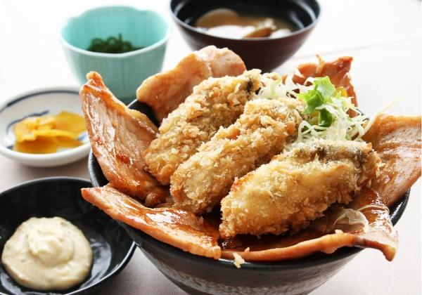 かきぶた合戦丼
