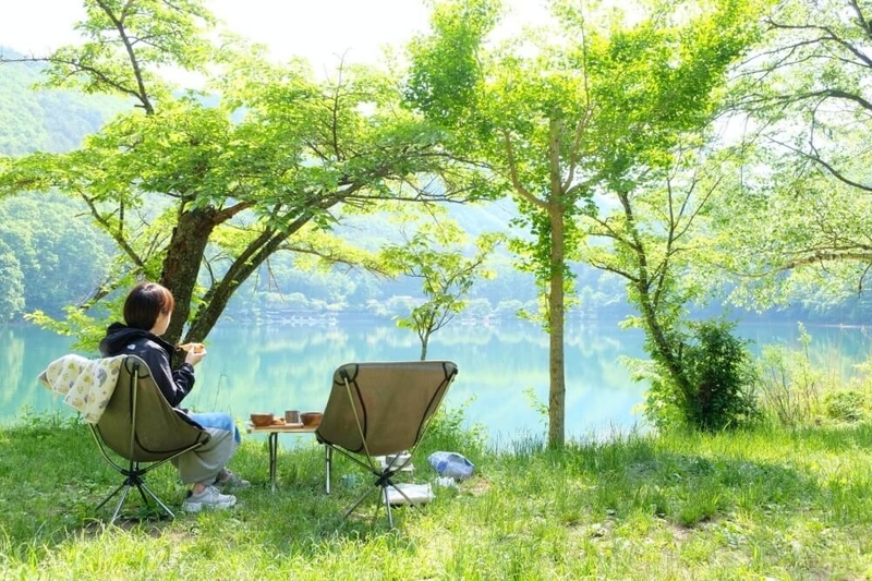 四尾連湖水明荘キャンプ場の写真