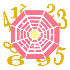 ラブちゃん占い「ラブちゃんの九星術占い【2021年秋（9月・10月・11月）の運勢】」六白金星のイメージイラスト