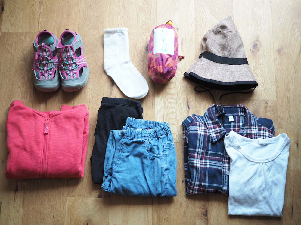 子どもの着替えの説明カット