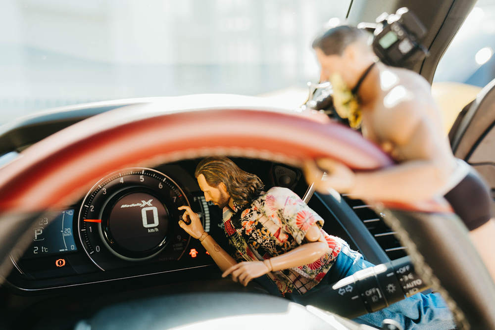 S660 Modulo XのインパネにあるModulo X のロゴ