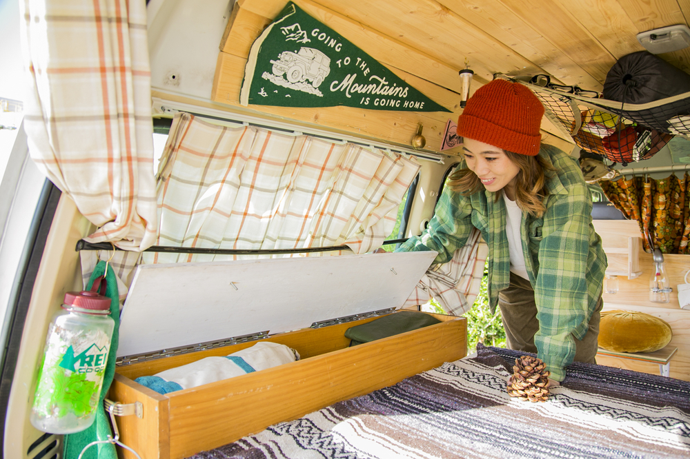 YURIEさんの愛車「サンシー号」の車内