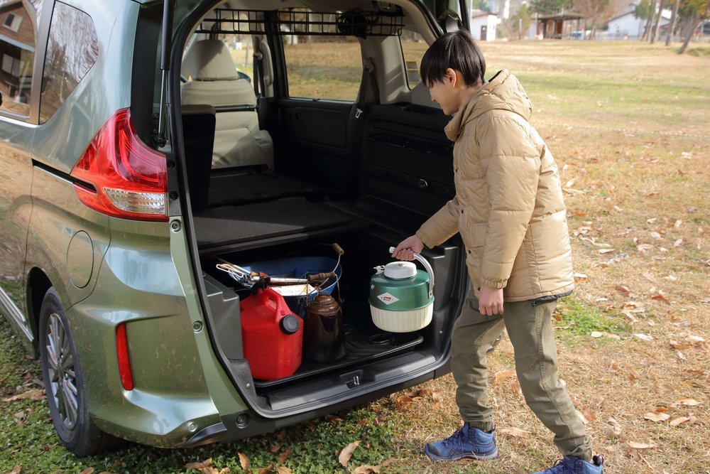 ウォータージャグを積載している様子