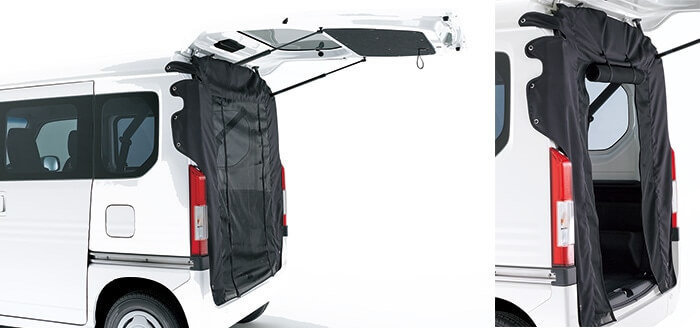 N-VANの純正アクセサリー「テールゲートメッシュ」