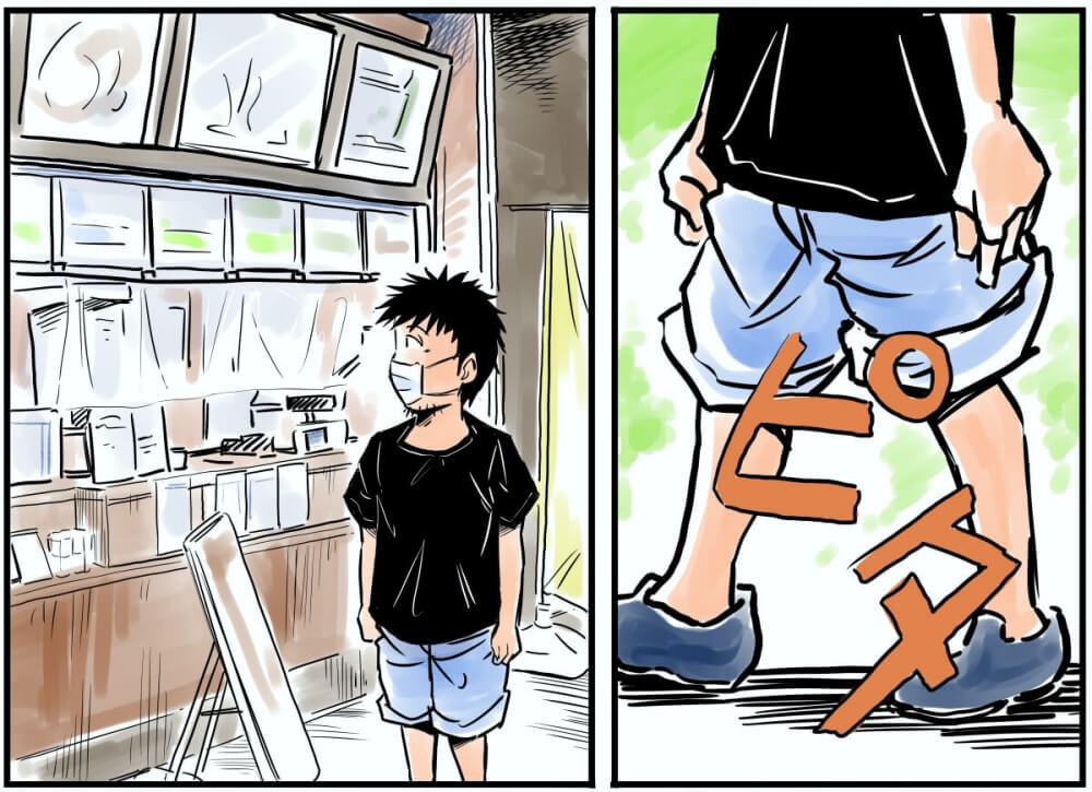 足を止める車中泊漫画家・井上いちろう氏