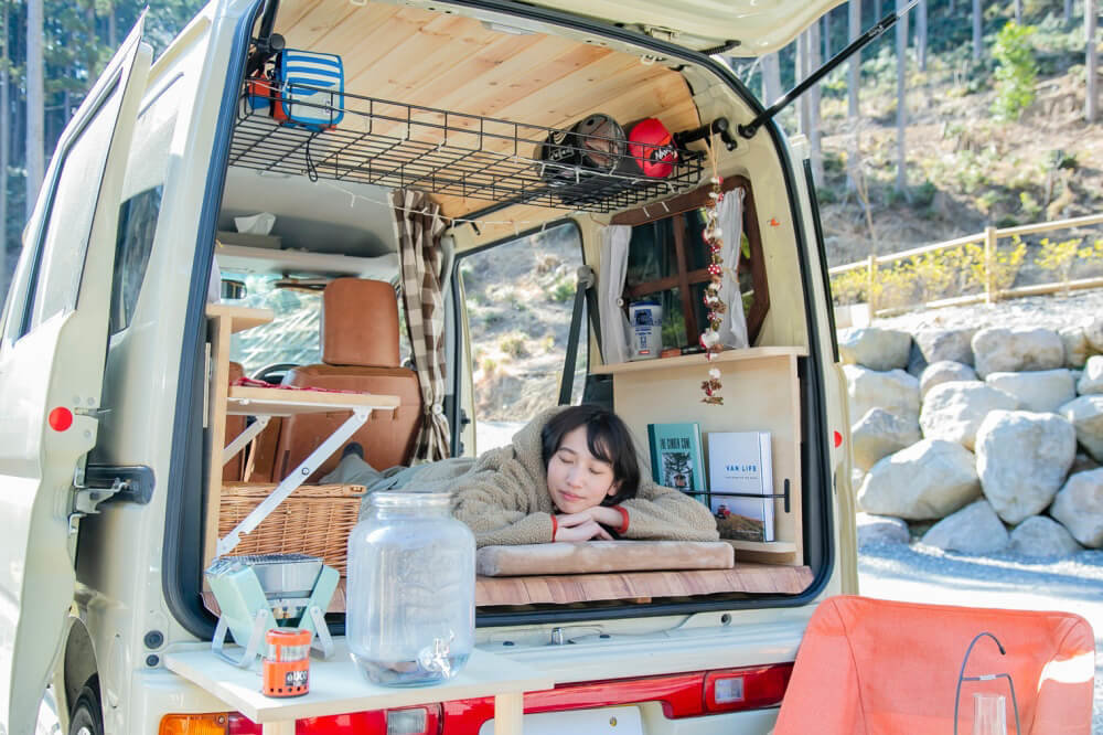 森風美さんの車中泊イメージ