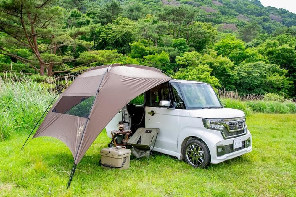 カーサイドオーニング　カーサイドタープ 品質保証☆タープ カーサイドタープ 車用 カーサイドオーニング