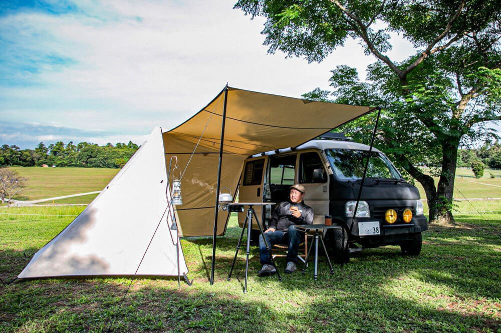 実例8選】カーサイドタープ・シェルターまとめ！クルマ×タープで