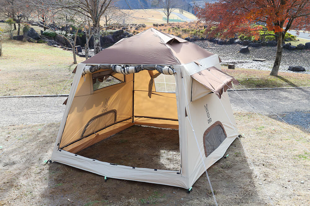 設営後のDODの「おうちテント」