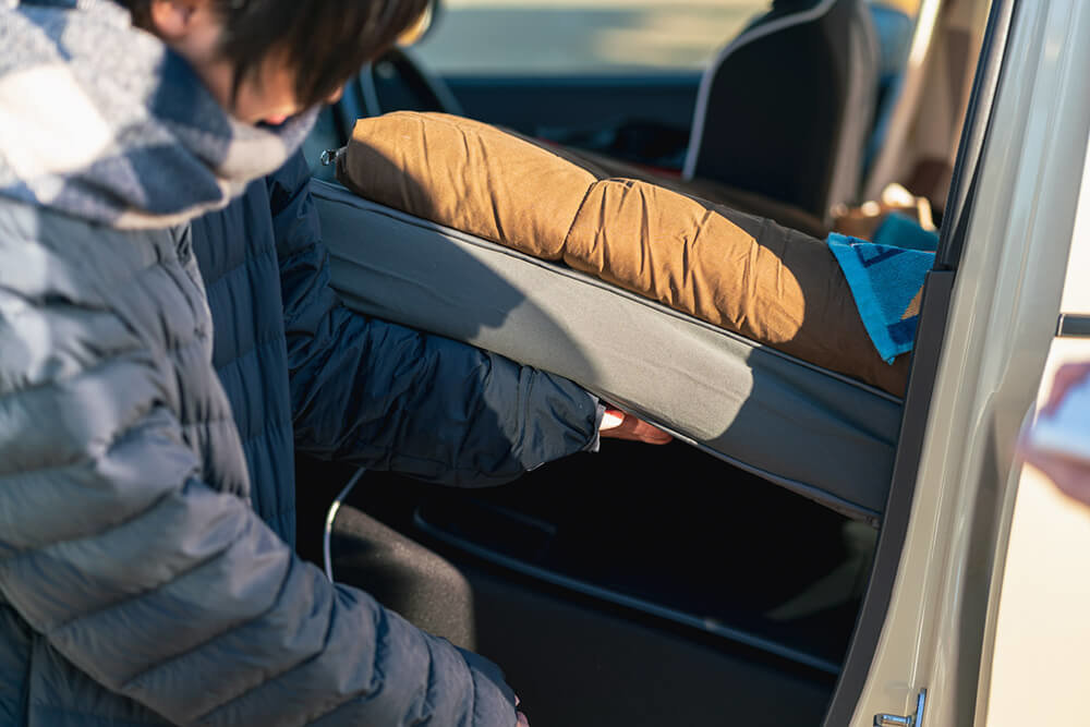 えりさんの愛車・スズキ ハスラーの車内