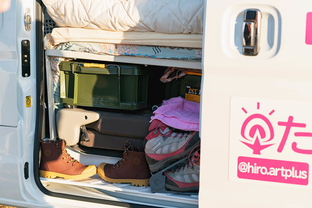 苺たるとさんの愛車・スズキ エブリイの車内