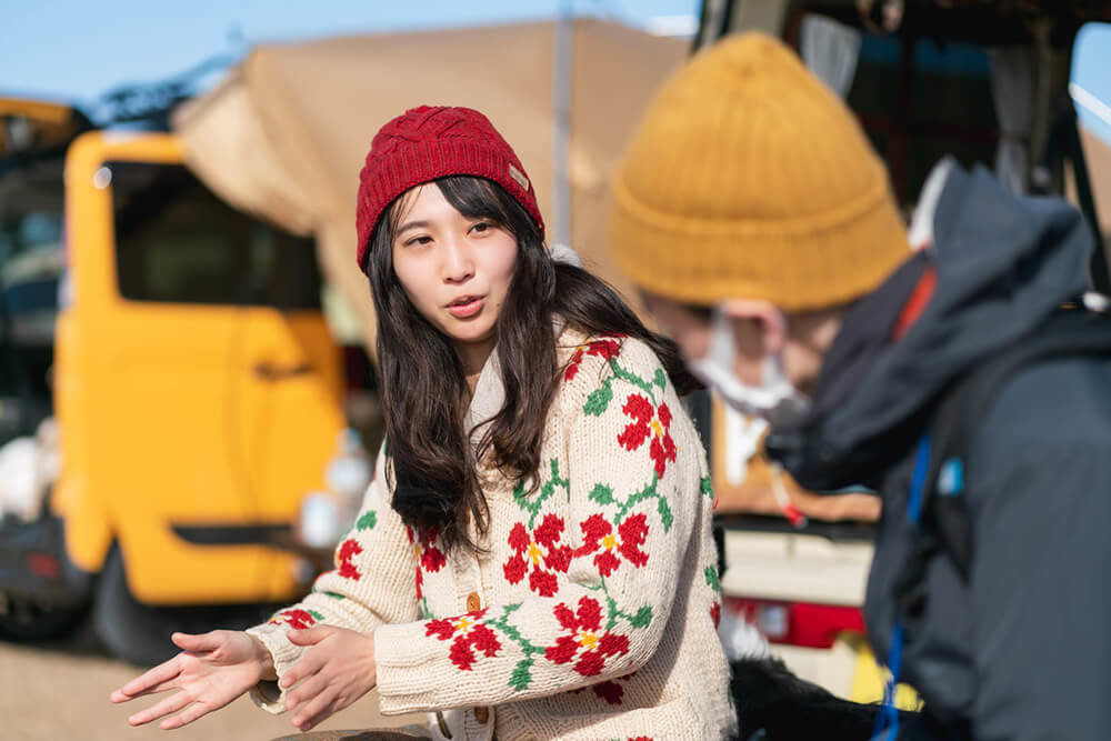 トーク中の森風美さん