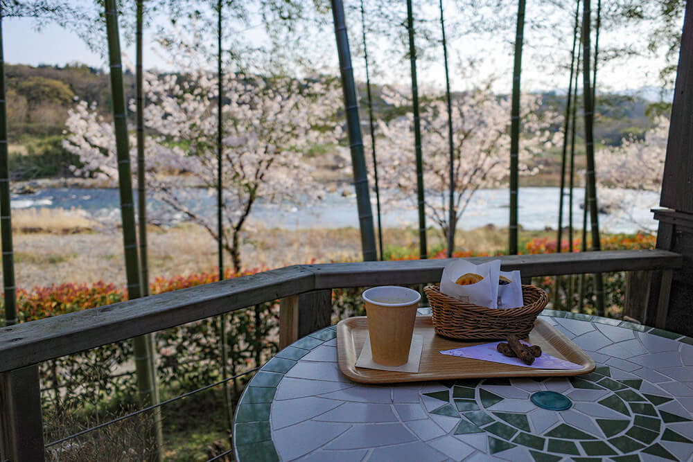 Layer Cafeのテラスからの景色