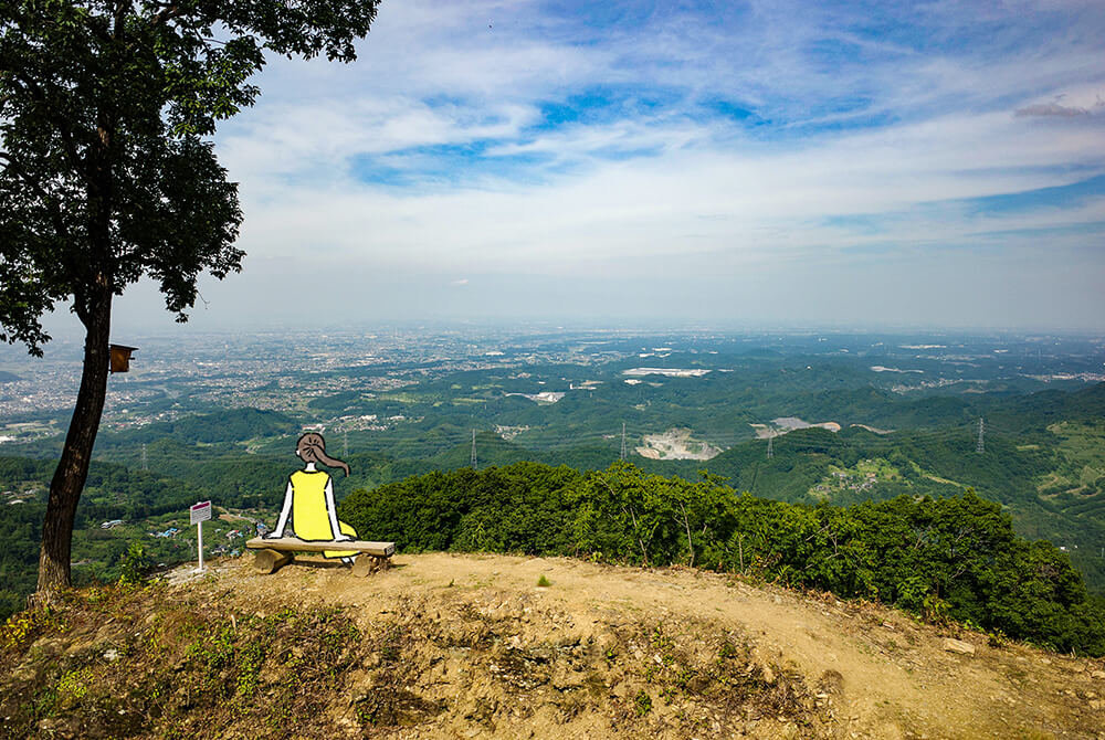 皇鈴山展望台からの景色