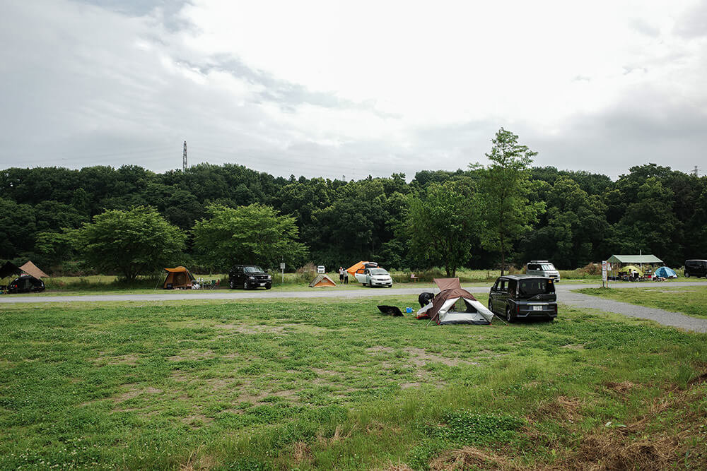 学校橋河原キャンプ場の様子