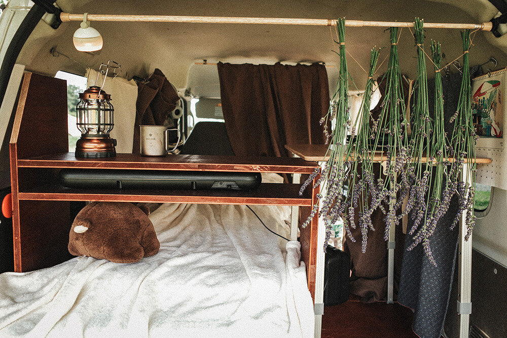 いとうみゆきさんのクルマの荷室の様子