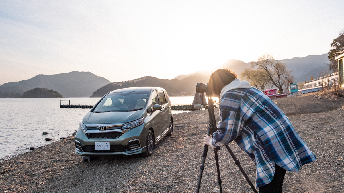 写真撮影している写真