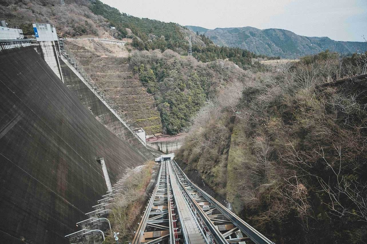 インクラインから望める景色写真