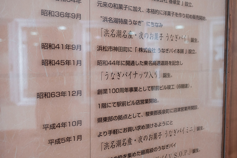 昭和44年に開通した東名高速道路を記念し「うなぎパイナッツ入り」誕生