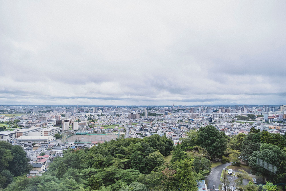 宇都宮タワー展望台からの景色