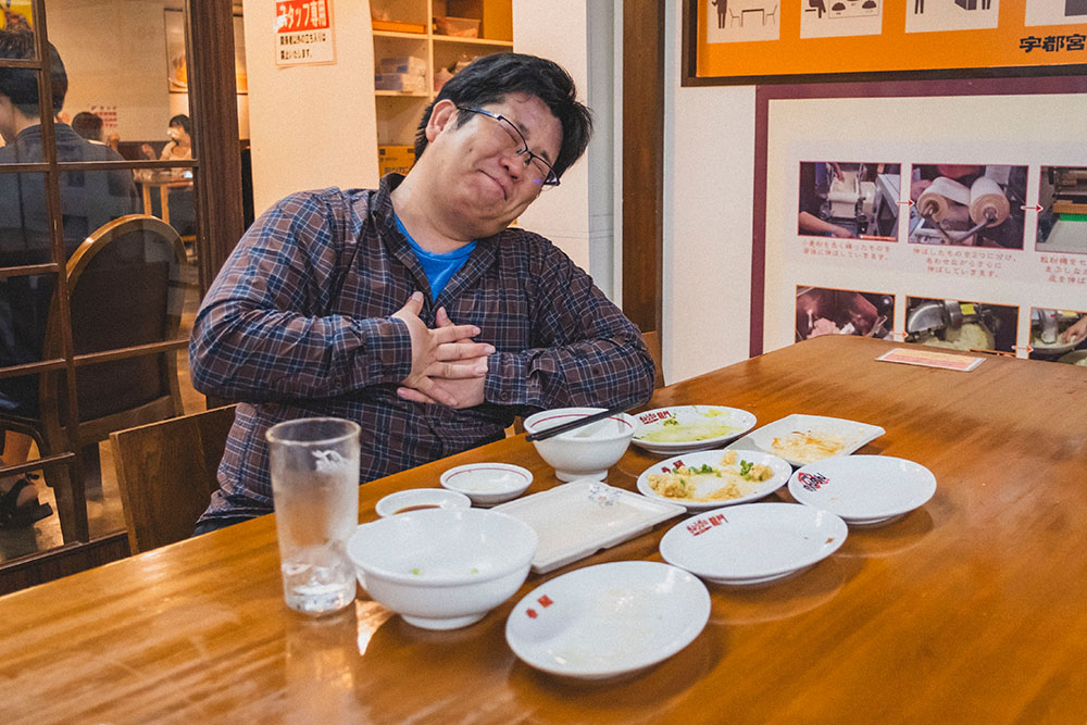 全ての餃子を完食した少年Bさん
