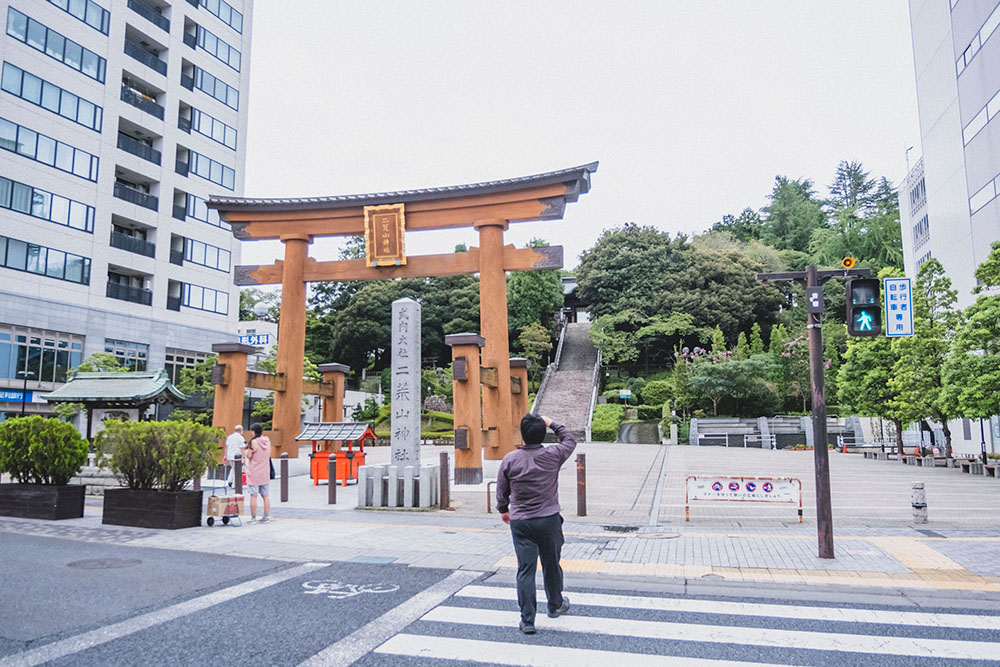 宇都宮のシンボル的存在二荒山神社の鳥居