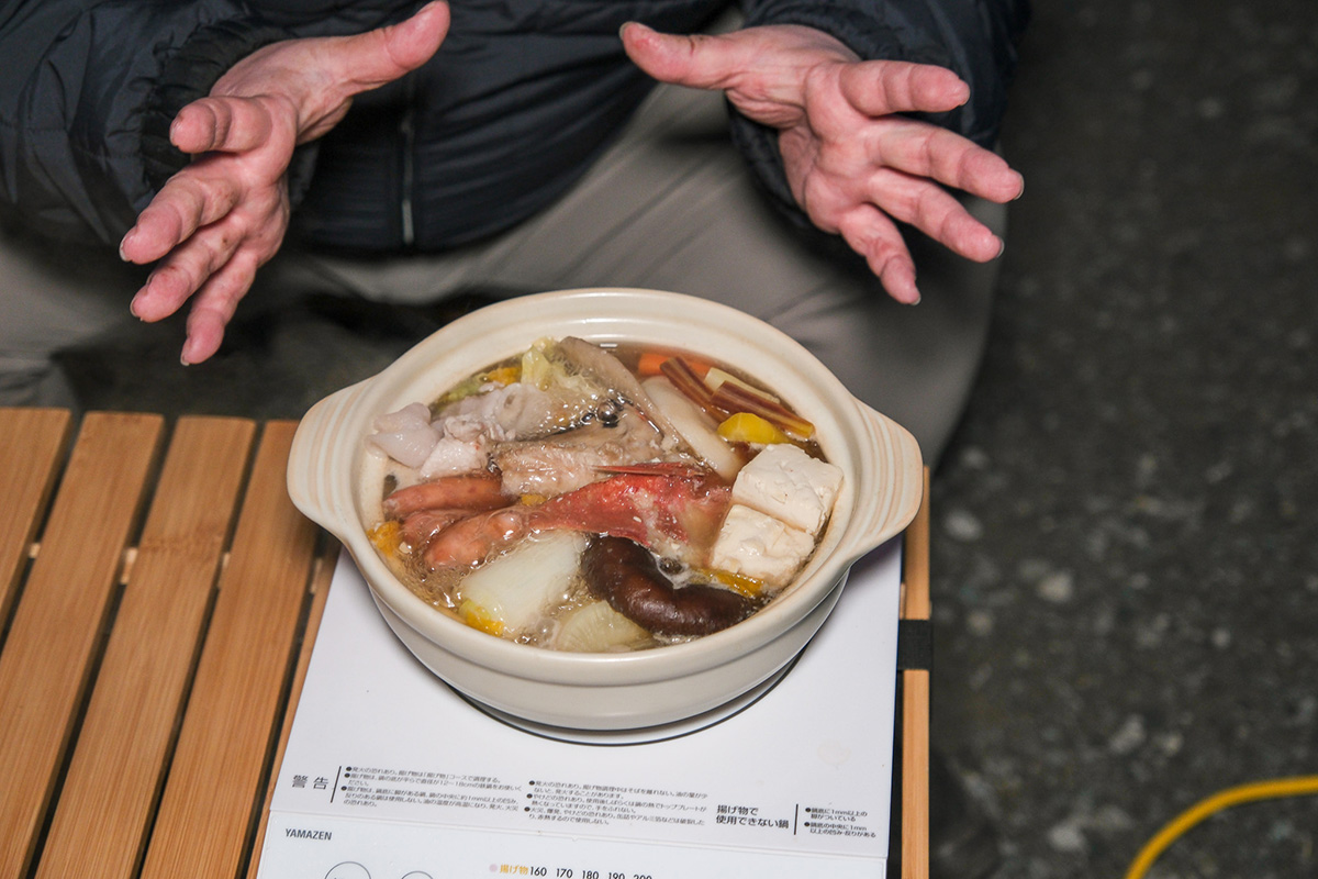 美味しそうに出来上がった鍋