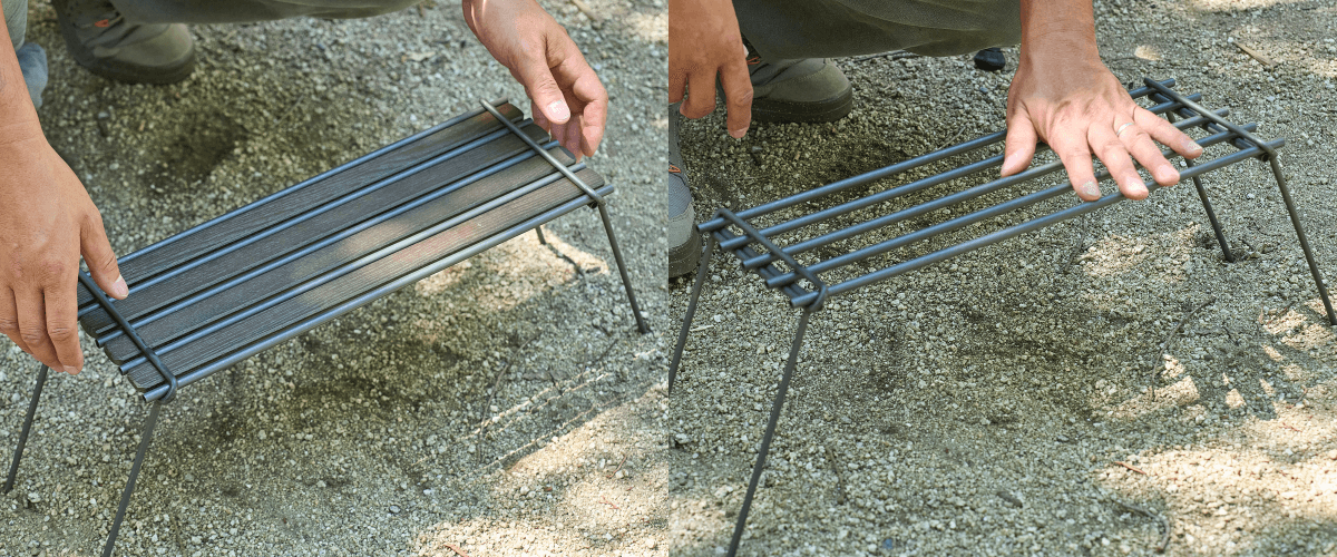 49_38exploreの「A38grate ロストル」の使い方を説明しているところ