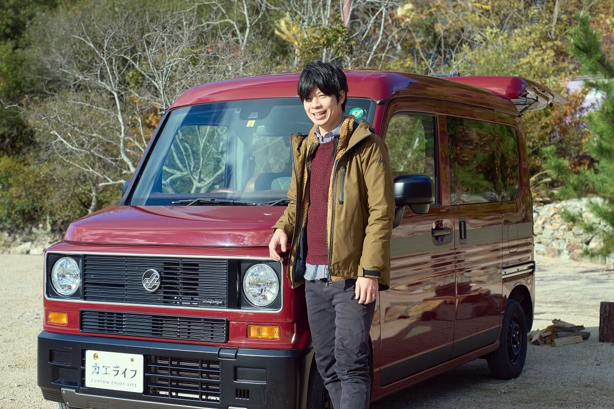 ホンダの軽バンN-VAN デナリで車中泊キャンプするジベキャンプさん