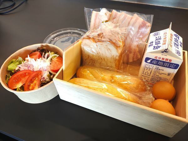 2024兵庫県淡路島宿泊記ブログ・VILLARESFEEL（ヴィラレスフィール）のJIZAIの朝食セット