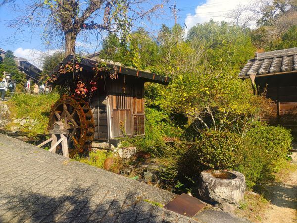 2024長野県長野市旅行記ブログ・妻籠宿の水車