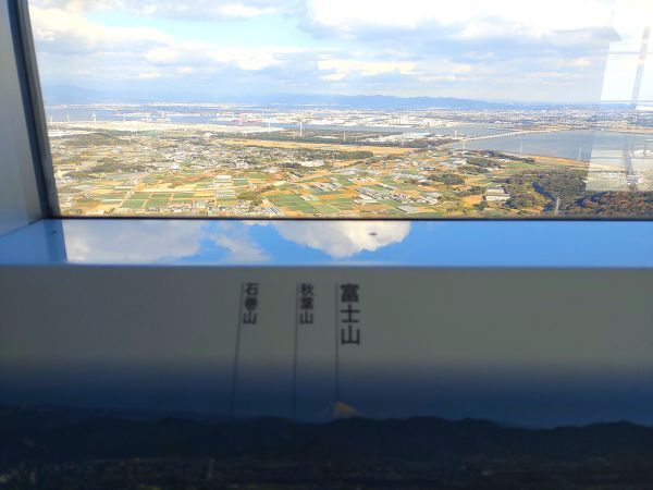 2024愛知県田原市旅行記ブログ・蔵王山展望台からみえる富士山